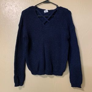Full Tilt Navy Blue Sweater